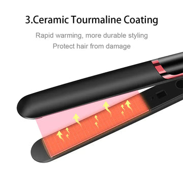 Ceramic Ionic Flat Hair Straightener Black